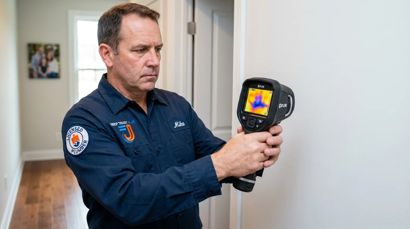 Thermal imaging leak detection by Johns Plumbing LLC in Toluca